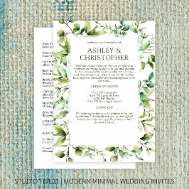 Klassisch elegante Rustikale Hochzeit an der blühe Programm