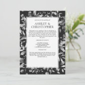 Klassisch elegante Rustikale Hochzeit an der blühe Programm (Stehend Vorderseite)