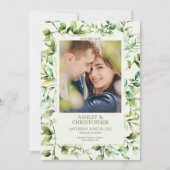 Klassisch elegante Rustikale Hochzeit an der blühe Save The Date (Vorderseite)