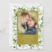 Klassisch elegante Rustikale Hochzeit an der blühe Save The Date (Vorderseite)