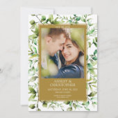 Klassisch elegante Rustikale Hochzeit an der blühe Save The Date (Vorderseite)