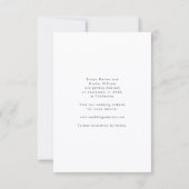 Klassisch elegante Text- und Fotogestaltung | Mode Save The Date (Rückseite)