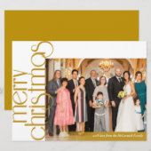 Klassisch elegante Weihnachtskarte Feiertagskarte (Vorne/Hinten)