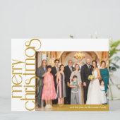 Klassisch elegante Weihnachtskarte Feiertagskarte (Stehend Vorderseite)