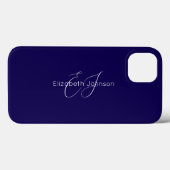 klassisch eleganter minimalistischer Name Case-Mate iPhone Hülle (Rückseite (Horizontal))