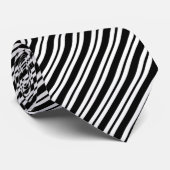Klassisch formell elegante schwarze diagonal gestr krawatte (Gerollt)
