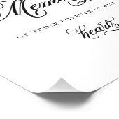 klassisch | Für immer in unserem Herz-Zeichen Fotodruck (Ecke)