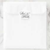 klassisch | GASTGESCHENK HOCHZEITEN Runder Aufkleber (Tasche)