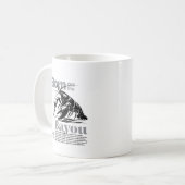 Klassisch Geboren an der Bayou Cajun Vibes Kaffeetasse (Vorderseite Links)