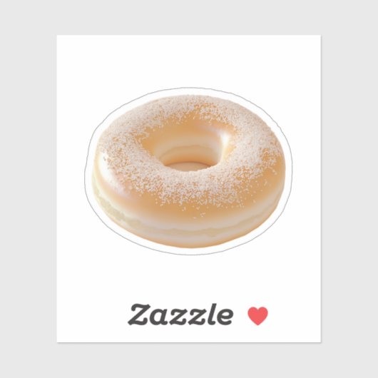 Klassisch gesalzener Bagel Aufkleber (Blatt)