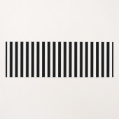 Klassisch gestreiftes Schwarz und Weiß Yogamatte (Vorderseite (Horizontal))