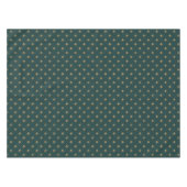 Klassisch goldfarbene Lilie auf dunkelmeergrün Tischdecke (Vorderseite (Horizontal))