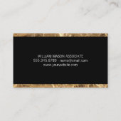 Klassisch | Goldschneide Visitenkarte (Rückseite)