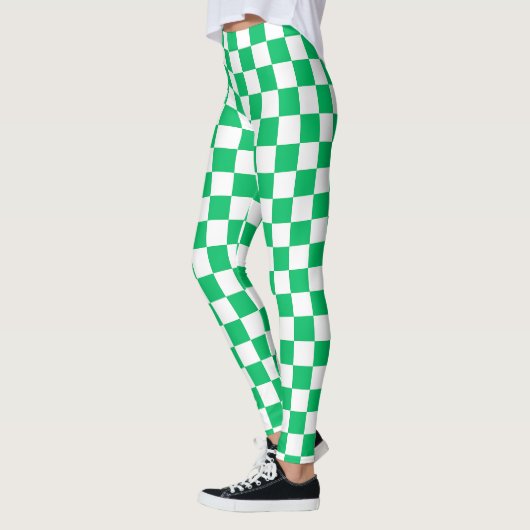 Klassisch grün kariert  leggings (Links)