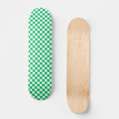 Klassisch grün kariert skateboard (Vorderseite)