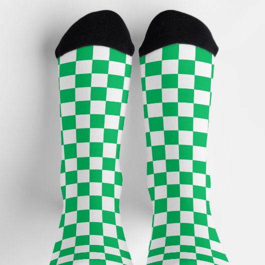 Klassisch grün kariert socken (Oben)