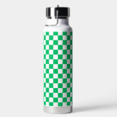 Klassisch grün kariert  trinkflasche (rechts)