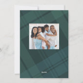 Klassisch grüne Weihnachten kariert, einfach zwei (Rückseite)