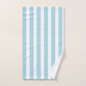 Klassisch hell Blau und weiß gestreift Badhandtuch Set (Handtuch)