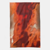 Klassisch in intensiven Rot-Korallen-Farbtönen Geschirrtuch (Vertikal)