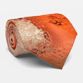 Klassisch in intensiven Rot-Korallen-Farbtönen Krawatte (Gerollt)