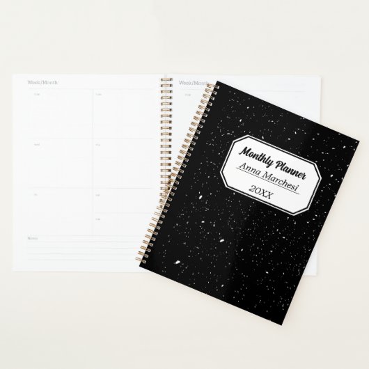 Klassisch in Schwarz und Weiß Planer (Anzeige)