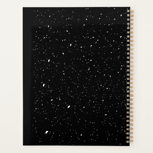 Klassisch in Schwarz und Weiß Planer (Rückseite)