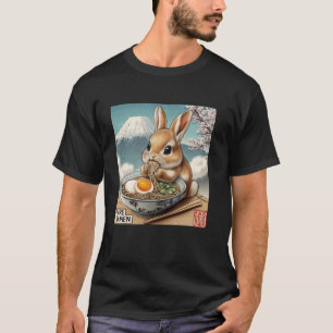 Klassisch Japanisch Mt. Fuji Blüten Junger Hase Ra T-Shirt