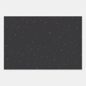 Klassisch kalt blauer Marineblau kariert und Stern Geschenkpapier Set (Vorderseite 2)