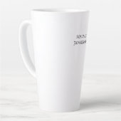 Klassisch kreativ Trendy Black & White Milchtasse (Linke Ecke)