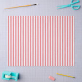 KLASSISCH LICHT ROT STRIPIERT SEIDENPAPIER (Basteln)