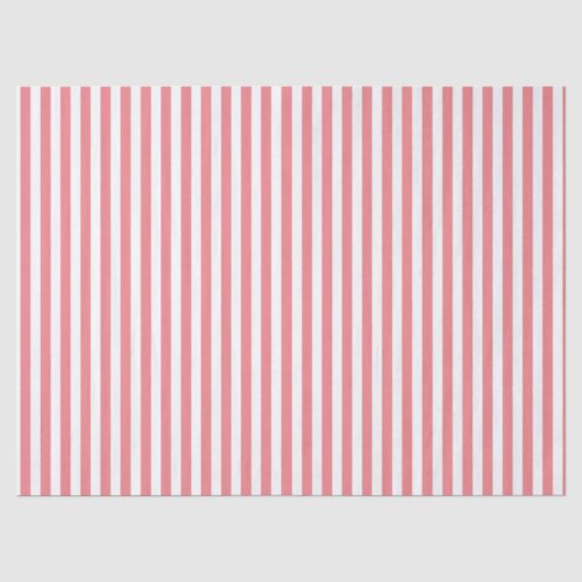 KLASSISCH LICHT ROT STRIPIERT SEIDENPAPIER (Vorderseite)
