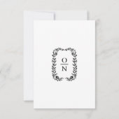 KLASSISCH MINIMALISTISCH ELEGANT EINFACHE SAVE-THE SAVE THE DATE (Rückseite)