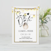 Klassisch minimalistisch ,Eulen in Liebe Save the  Einladung (Stehend Vorderseite)