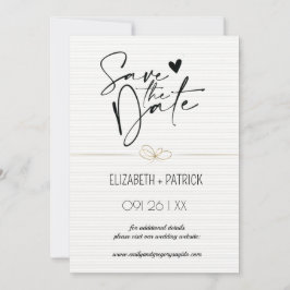 Klassisch minimalistisch ,Eulen in Liebe Save the Einladung