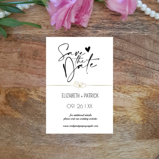 Klassisch minimalistisch ,Eulen in Liebe Save the  Einladung