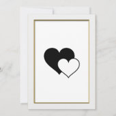 Klassisch minimalistisch , Save the Date Einladung (Rückseite)