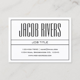 Klassisch modern Beruflich Schwarz & Weiß Visitenkarte