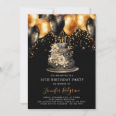 Klassisch modern elegant 50. Geburtstag Einladung (Vorderseite)