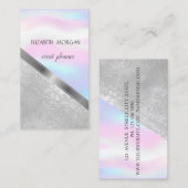 Klassisch modern geometrisch, Abstrakt holografisc Visitenkarte (Vorne/Hinten)