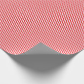 Klassisch, modern, rot und weiß gestreift geschenkpapier (Ecke)