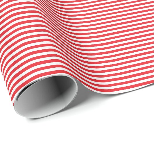 Klassisch, modern, rot und weiß gestreift geschenkpapier (Rolleneckpunkt)