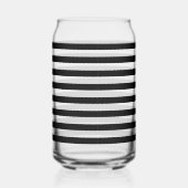 Klassisch, modern, schwarz, horizontal gestreift dosenglas (Rechts)