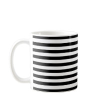 Klassisch Modern Schwarz-Weiß Horizontal Gestreift