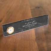 Klassisch Modernes, individuelles Englisch und Ara Namensplakette (Seite)