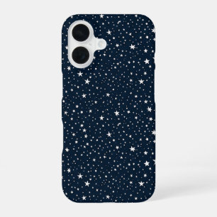 Klassisch Navy Blau & Weiße Sterne Nahtlos Patriot iPhone 16 Hülle