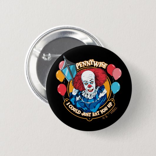 Klassisch pennywise - ich könnte Sie einfach essen Button (Vorne & Hinten)