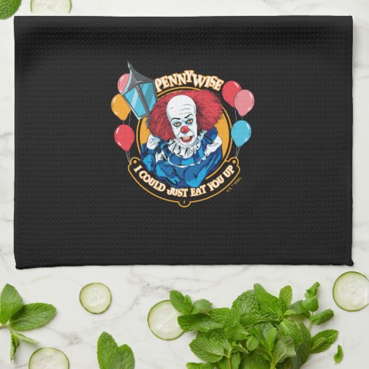 Klassisch pennywise - ich könnte Sie einfach essen Geschirrtuch (Gefaltet)