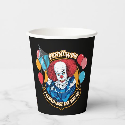 Klassisch pennywise - ich könnte Sie einfach essen Pappbecher (Vorderseite)