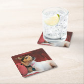 klassisch rechteckiger pappuntersetzer (Vor Ort)